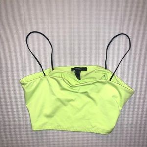 Forever 21 lime green crop top
